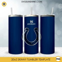 Indianapolis Colts Football Stanley Cup 20oz Tumbler Wrap PNG File
