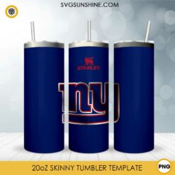 New York Giants Football Stanley Cup 20oz Tumbler Wrap PNG File