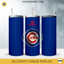 Chicago Cubs Stanley Cup 20oz Tumbler Wrap PNG File