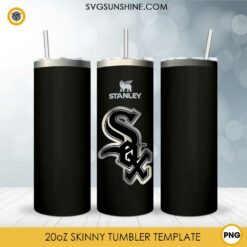 Chicago White Sox Stanley Cup 20oz Tumbler Wrap PNG File