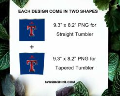 Texas Rangers Stanley Cup 20oz Tumbler Wrap PNG File