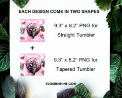 Jack And Sally 20oz Skinny Tumbler, Nightmare Before Christmas Valentine's Day Tumbler Wrap