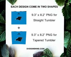 Carolina Panthers Football Stanley Cup 20oz Tumbler Wrap PNG File