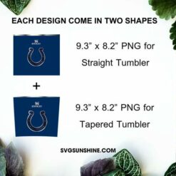 Indianapolis Colts Football Stanley Cup 20oz Tumbler Wrap PNG File
