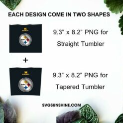 Pittsburgh Steelers Football Stanley Cup 20oz Tumbler Wrap PNG File