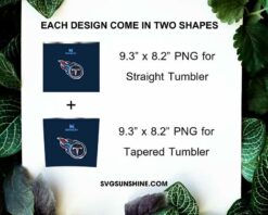 Tennessee Titans Football Stanley Cup 20oz Tumbler Wrap PNG File