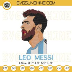 Lionel Messi Embroidery Design Files