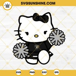 Oakland Raiders Hello Kitty Cheerleader SVG PNG DXF EPS Cut Files