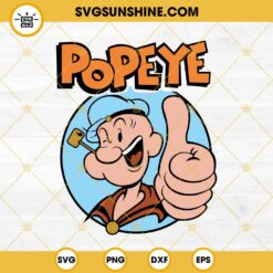 Popeye Thimble Theatre SVG PNG EPS DXF File
