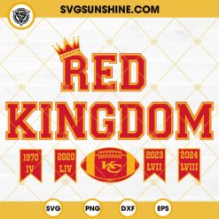 Red Kingdom Kansas City Chiefs SVG, Kansas City Chiefs Super Bowl LVIII 2024 SVG PNG Files