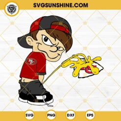 San Francisco 49ers Calvin Peeing On Kansas City Chiefs SVG PNG DXF EPS Files