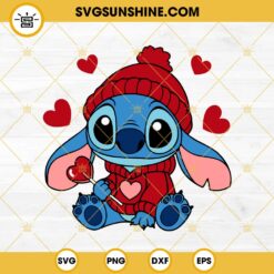 Stitch Valentine SVG, Stitch Candy Heart Svg, Stitch Valentine’s Day Svg