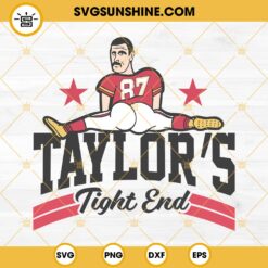 Taylor's Tight End SVG, Funny Taylor Swift And Travis Kelce 87 SVG