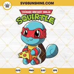 Teenage Mutant Ninja Squirtle Pokemon SVG PNG EPS DXF File
