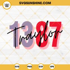 Traylor 1387 SVG, Travis Kelce And Taylor Swift SVG