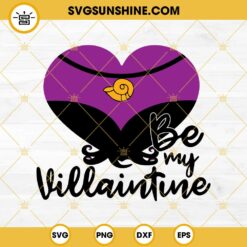 Ursula Heart SVG, Be My Valentines SVG, Disney Villains Valentines SVG