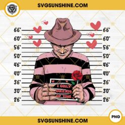 Freddy Krueger Valentine PNG, Horror Valentine PNG Designs