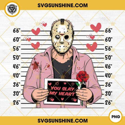 Jason Voorhees Valentine PNG, Friday the 13th Valentine PNG, Horror Characters Love Heart PNG Designs