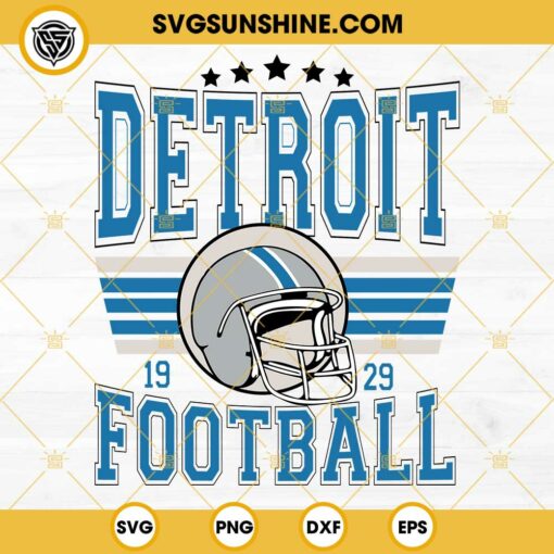 Detroit Lions Super Bowl LVIII SVG, Detroit Lions Super Bowl 2024 SVG, Detroit Football SVG PNG