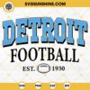 Detroit Lions Football Est 1930 SVG PNG DXF EPS Cut Files