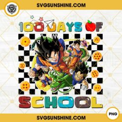 Dragon Ball 100 Days Of School PNG Designs For Shirts