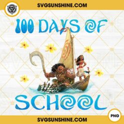 Moana 100 Days Of School PNG File Designs