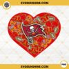 Tampa Bay Buccaneers Heart Valentine PNG File Designs