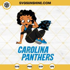 Betty Boop Carolina Panthers Football SVG PNG DXF EPS Files