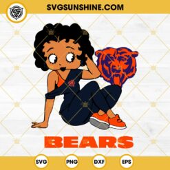 Betty Boop Chicago Bears Football SVG PNG DXF EPS Files