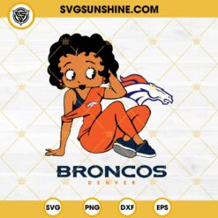 Betty Boop Denver Broncos Football SVG PNG DXF EPS Files