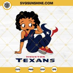 Betty Boop Houston Texans Football SVG PNG DXF EPS Files