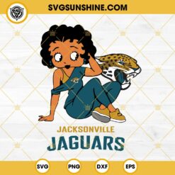 Betty Boop Jacksonville Jaguars Football SVG PNG DXF EPS Files