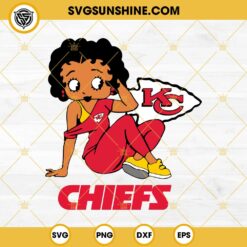 Betty Boop Kansas City Chiefs Football SVG PNG DXF EPS Files