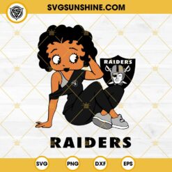 Betty Boop Las Vegas Raiders Football SVG PNG DXF EPS Files