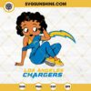 Betty Boop Los Angeles Chargers Football SVG PNG DXF EPS Files