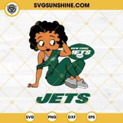 Betty Boop New York Jets Football SVG PNG DXF EPS Files