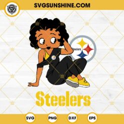 Betty Boop Pittsburgh Steelers Football SVG PNG DXF EPS Files