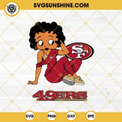 Betty Boop San Francisco 49ers Football SVG PNG DXF EPS Files
