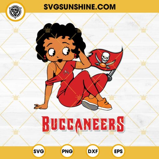 Betty Boop Tampa Bay Buccaneers Football SVG PNG DXF EPS Files
