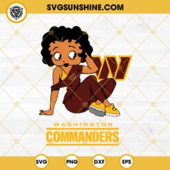 Betty Boop Washington Commanders Football SVG PNG DXF EPS Files