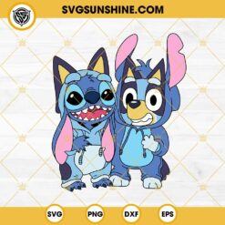 Bluey And Stitch SVG, Bluey Stitch Cosplay SVG, Funny Bluey Cartoon SVG