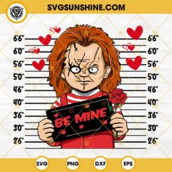 Chucky Happy Valentine's Day SVG, Chucky Be Mine SVG, Valentine Horror Characters SVG