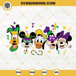 Disney Character Mardi Gras 2024 SVG PNG EPS DXF File