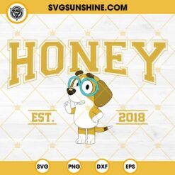 Honey Bluey Friend SVG, Bluey Cartoon SVG, Bluey EST 2018 SVG