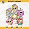 Horror Characters Bunny Easter SVG, Horror Happy Easter SVG, Egg With Horror Character Face SVG