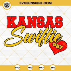 Kansas Swiftie 87 SVG, Travis Kelce 87 Super Bowl 2024 SVG PNG EPS DXF File