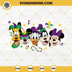 Mickey And Friends Mardi Gras 2024 SVG PNG EPS DXF File