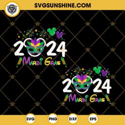 Mickey And Minne Mardi Gras 2024 Bundle SVG