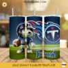 Tennessee Titans Football Snoopy 3D 20oz Tumbler Wrap PNG File