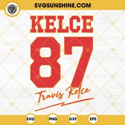 Travis Kelce 87 SVG Cut Files